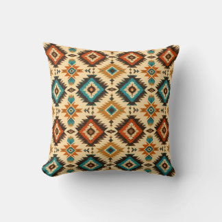 Vintage Native American Stil Aztec Motiv Kissen