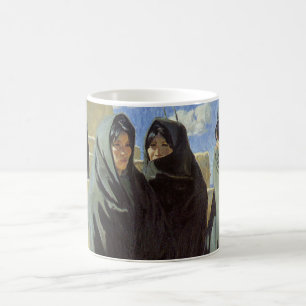 Vintage Native American, Taos Girls von Walter Ufe Kaffeetasse