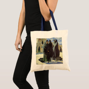 Vintage Native American, Taos Girls von Walter Ufe Tragetasche