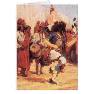 Vintage Native Americans, Büffeltanz von Cassidy