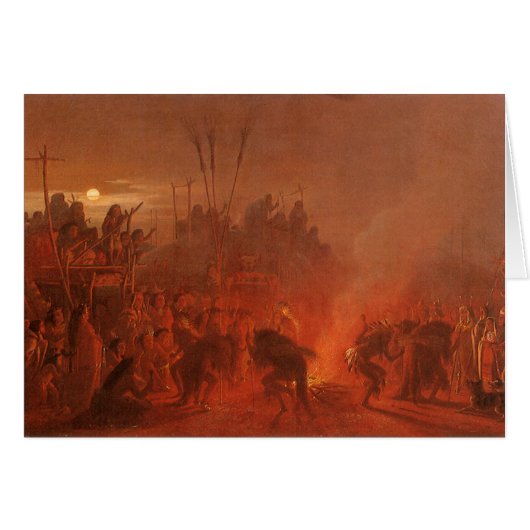 Vintage Native Americans, Büffeltanz von Wimar (Vorderseite (Horizontal))