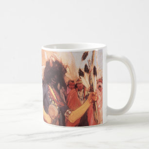 Vintage Native Americans Büffeltänzer von Cassidy Kaffeetasse