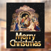 Vintage Nativitätsfensterklammer Fensteraufkleber (Blatt 2)