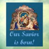 Vintage Nativitätsfensterklammer Fensteraufkleber (Blatt 3)