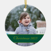 Vintage Nativity Photo Keramik Ornament (Vorne)