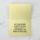 Vintage Nativity Scene Christmas Greeting Card Karte (Innenseite)