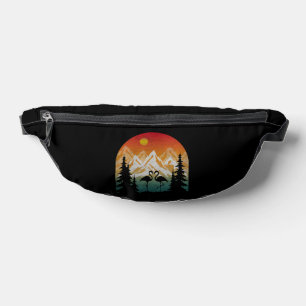 Vintage-Natur-Flamingo-T-Shirt Bauchtasche