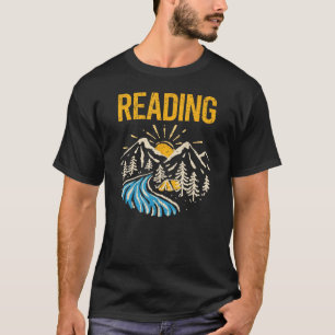 Vintage-Natur-Landschaft-Lesung Lesen T-Shirt