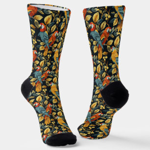 Vintage Natur Papagei Socken