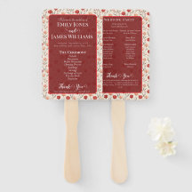Vintage-Natur-Tulpen-Blumen-Hochzeitsprogramm Früh