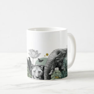 Vintage Natur und Safari Gran Café Al Porto Kaffeetasse