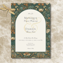 Vintage Natur William Morris Elegante Hochzeit