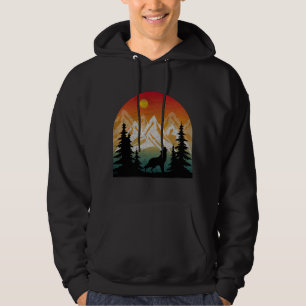 Vintage-Natur-Wolf Hoodie