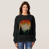 Vintage-Natur-Wolf Sweatshirt (Vorne ganz)