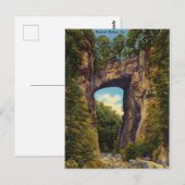 Vintage, Natural Bridge, Virginia Postkarte (Vorne/Hinten)