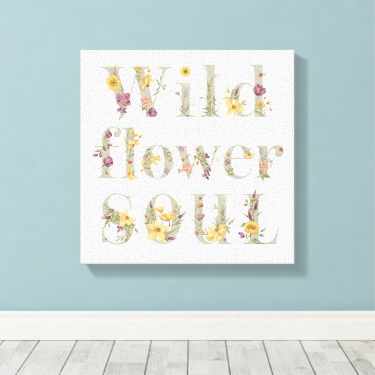 Vintage Nature Lover Saying Leinwanddruck (Insitu (Holzboden))