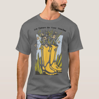 Vintage NatureLover Lifestyle BeHappy Forest Flowe T-Shirt