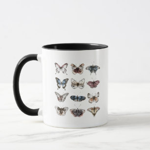 Vintage-Naturforscher-Schmetterling-Dunkle-Akademi Tasse