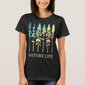 Vintage-Naturleben Outdoor-Bäume Landschaft Baum L T-Shirt