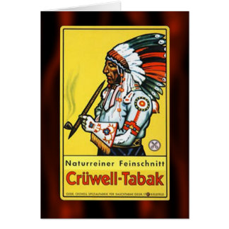 Vintage natürliche Tabak-Anzeige