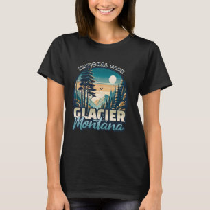 Vintage Naturschönheit des Gletscherparks T-Shirt