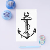 Vintage Nautical Anchor Illustration Flyer (Einzeln)