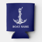 Vintage Nautical Anchor Rope Boat Name Dosenkühler (Vorderseite)