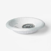 Vintage Nautical Compass-Hochzeit Pappteller (Gewinkelt)