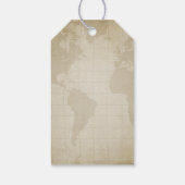 Vintage Nautical Compass Hochzeit Vielen Dank Geschenkanhänger (Rückseite)