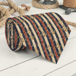 Vintage Nautical Custom Necktie Krawatte<br><div class="desc">This custom nautical necktie is perfect for any ocean lover. The unique design features [Specific details of the design, e.g., a vibrant blue and white striped pattern, classic anchors, or a stylized seascape]. It's a stylish and memorable gift for dads, groomsmen, or anyone who appreciates a touch of the sea....</div>