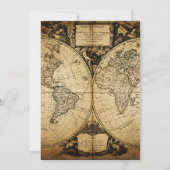 Vintage Nautical Sailing Adventure Boy Baby Showro Einladung (Rückseite)