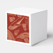 Vintage Nautical Whale Red Baby Dusche Geschenkschachtel (Rückseite)