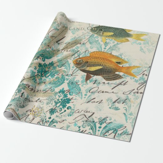 Vintage-Nautik Geschenkpapier (Ungerollt)