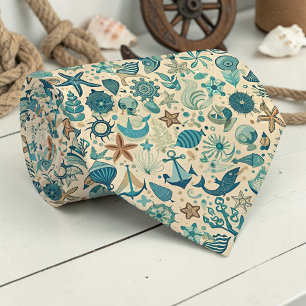 Vintage-nautische benutzerdefinierte Krawatte