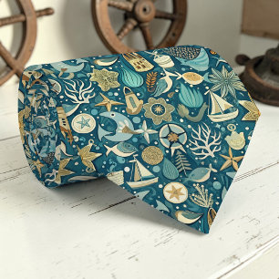 Vintage-nautische benutzerdefinierte Krawatte