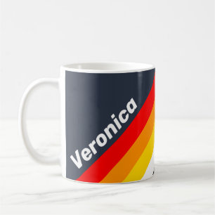 Vintage Nautische Hafenstreifen mit Namen Kaffeetasse