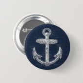 Vintage nautischer Anker Button (Vorne & Hinten)