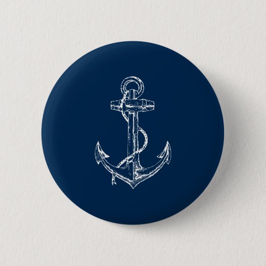 Vintage nautischer Anker Button (Vorderseite)