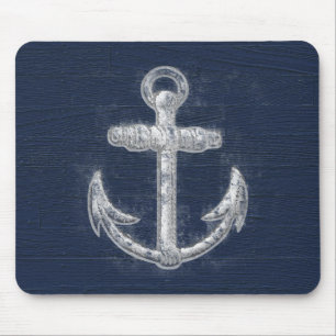 Vintage nautischer Anker Mousepad