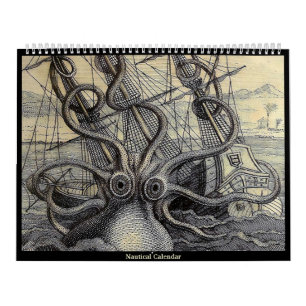 Vintage-nautischer Kalender