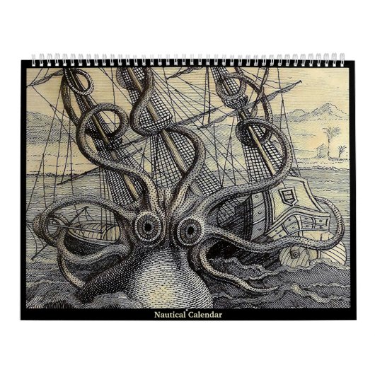Vintage-nautischer Kalender (Titelbild)