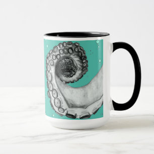 Vintage-nautischer Oktopus-Tattoo-Stil Kunstbecher Tasse