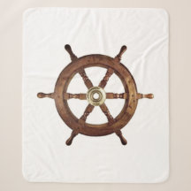 Vintage nautisches Schiffssteuerrad – Küste