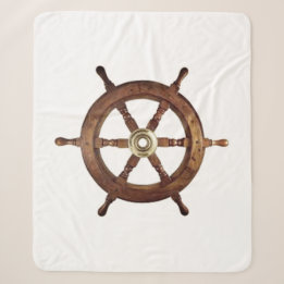 Vintage nautisches Schiffssteuerrad – Küste Sherpadecke