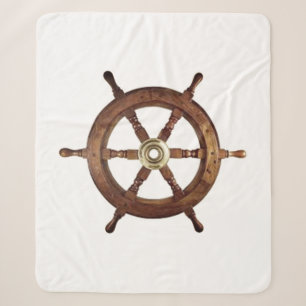 Vintage nautisches Schiffssteuerrad – Küste Sherpadecke