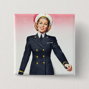 Vintage Navy Nurse Corps Zweiter Weltkrieg Diensta Button