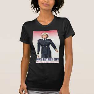 Vintage Navy Nurse Corps Zweiter Weltkrieg Diensta T-Shirt