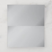 Vintage Navy Silver Art Deco Hochzeit Platzkarte (Innenseite Aufgefaltet)