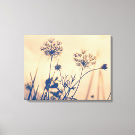 Vintage Navy Umbels Blume Blumenfotografie Leinwanddruck
