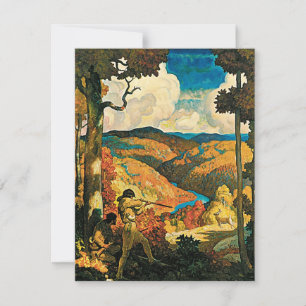 Vintage-NC-Wyeth-Reiseposter, In Old Kentucky
